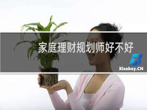 家庭理财规划师好不好