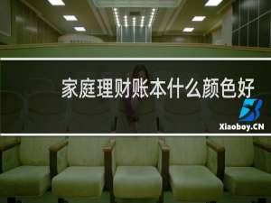 家庭理财账本什么颜色好