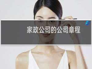 家政公司的公司章程