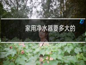 家用净水器要多大的