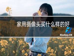 家用摄像头买什么样的好