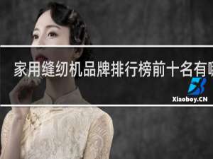 家用缝纫机品牌排行榜前十名有哪些