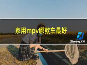 家用mpv哪款车最好