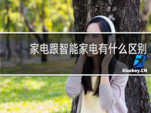 家电跟智能家电有什么区别