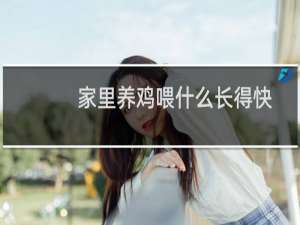 家里养鸡喂什么长得快
