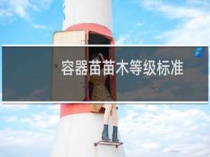 容器苗苗木等级标准