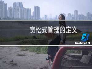 宽松式管理的定义