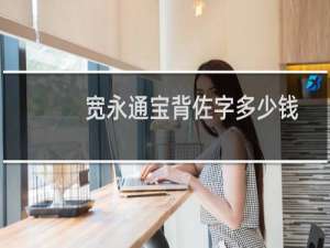 宽永通宝背佐字多少钱