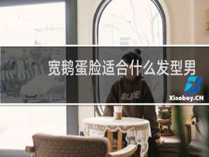 宽鹅蛋脸适合什么发型男