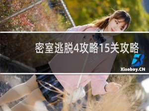 密室逃脱4攻略15关攻略