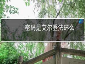 密码是艾尔登法环么