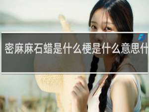 密麻麻石蜡是什么梗是什么意思什么梗