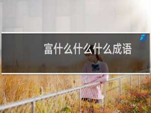 富什么什么什么成语