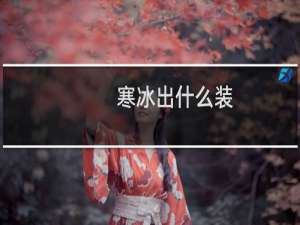 寒冰出什么装