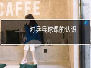 对乒乓球课的认识