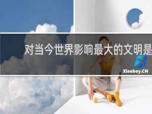 对当今世界影响最大的文明是