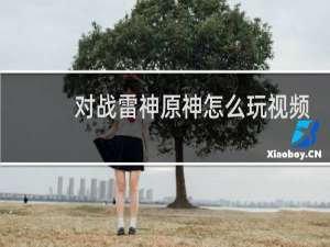 对战雷神原神怎么玩视频