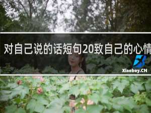 对自己说的话短句 致自己的心情句子