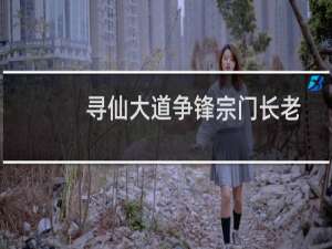 寻仙大道争锋宗门长老（寻仙大迷宫2）