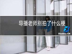 导播老师别拍了什么梗