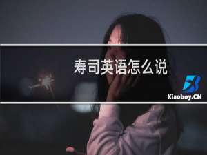 寿司英语怎么说