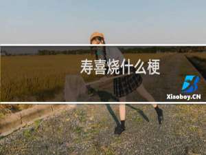 寿喜烧什么梗