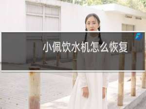 小佩饮水机怎么恢复