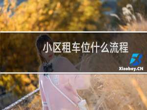 小区租车位什么流程