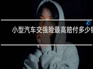 小型汽车交强险最高赔付多少钱
