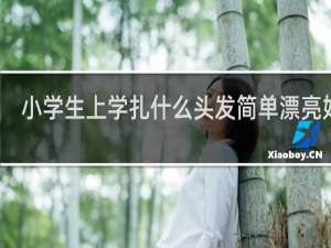 小学生上学扎什么头发简单漂亮好看