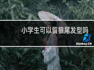 小学生可以留狼尾发型吗