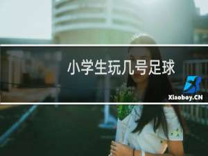 小学生玩几号足球
