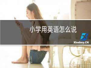 小学用英语怎么说
