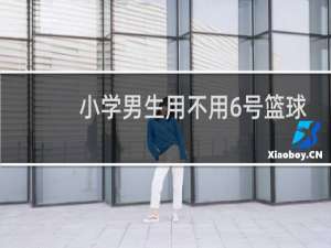小学男生用不用6号篮球