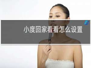 小度回家看看怎么设置