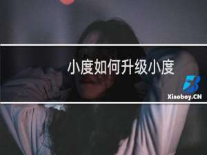 小度如何升级小度