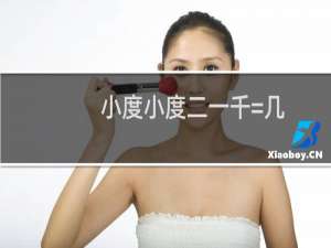小度小度二一千=几