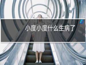 小度小度什么生病了