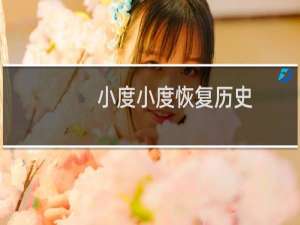 小度小度恢复历史