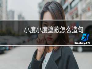 小度小度遮蔽怎么造句