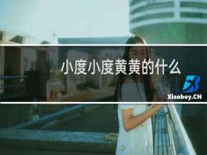 小度小度黄黄的什么