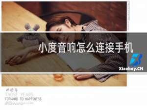小度音响怎么连接手机