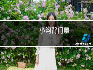 小沟背门票