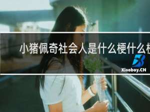 小猪佩奇社会人是什么梗什么梗