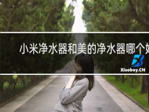 小米净水器和美的净水器哪个好