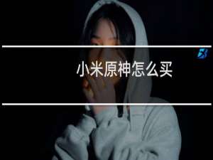 小米原神怎么买