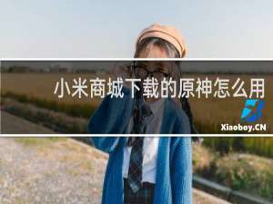 小米商城下载的原神怎么用