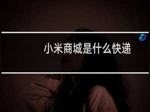 小米商城是什么快递