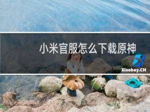 小米官服怎么下载原神