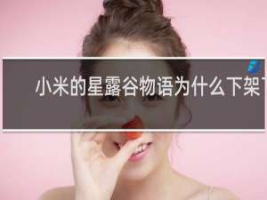 小米的星露谷物语为什么下架了